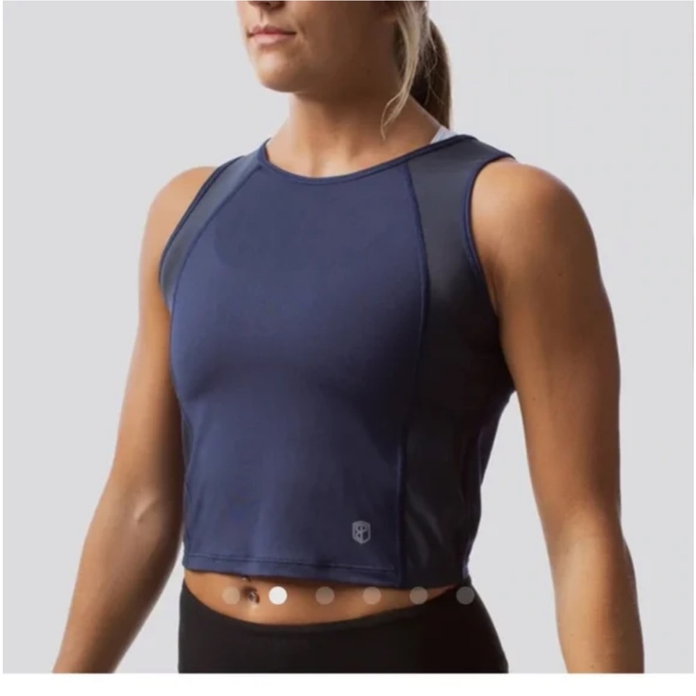 Born Primitive grey mesh crop top size S - Picture 4 of 5